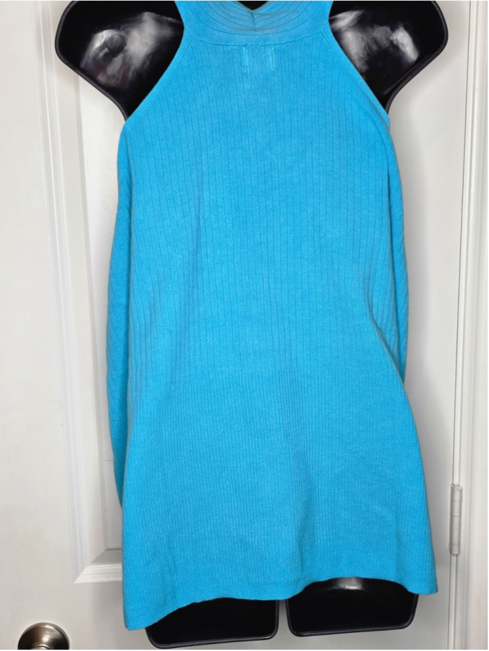A New Day Turquoise Ribbed Halter Tank Top Women's Plus Size 4X - Picture 3 of 6
